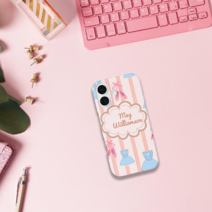 Coquette themed I love Ballet Personalised Name iPhone 16 Case
