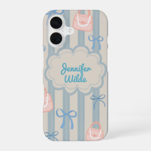 Coquette themed I love Ribbons  iPhone 16 Case