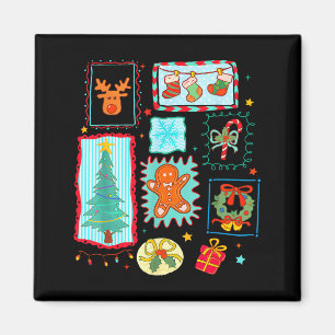Coquette Tis The Season Christmas Santa Nk Preppy Magnet