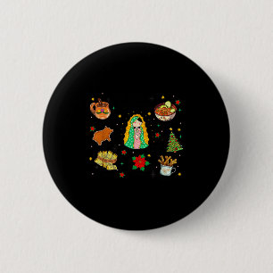 Coquette Tis The Season Mexican Christmas Spanish 6 Cm Round Badge