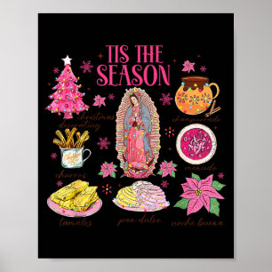 Coquette Tis The Season Mexican Christmas Spanish Poster