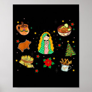 Coquette Tis The Season Mexican Christmas Spanish  Poster