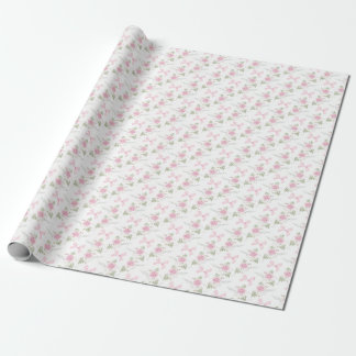 Coquette Toile De Jouy Pink Bow Wrapping Paper