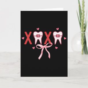 Coquette Tooth Xoxo Dentist Hygienist Dental Squad Card