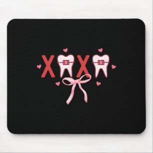 Coquette Tooth Xoxo Dentist Hygienist Dental Squad Mouse Pad