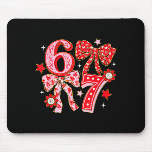 Coquette Valentine 67 Six Seven Bow Valentines 6 7 Mouse Pad