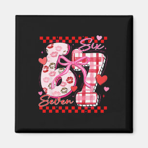 Coquette Valentine 67 Six Seven Heart Bow Valentin Magnet