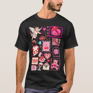 Coquette Valentine Xoxo Be Mine Valentine Bow Hear T-Shirt