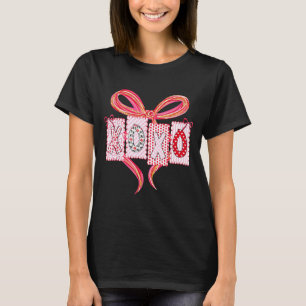 Coquette Valentine Xoxo Funny Valentine's Day Men T-Shirt
