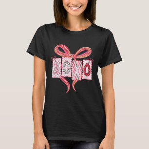 Coquette Valentine Xoxo Funny Valentine's Day Men T-Shirt