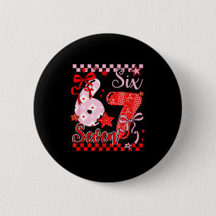 Coquette valentines 67 six seven preppy cute heart 6 cm round badge
