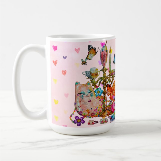 Coquette Water Bottle Coffee Mug (Left)