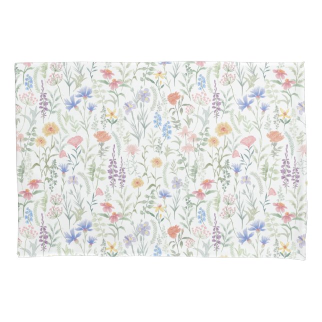 Coquette Wildflower Meadow Pillowcase (Front)