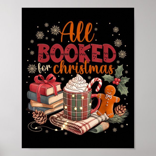 Coquette Xmas Book Lover, Santa Cocoa, All I Want  Poster (Front)