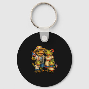 Coqui Frog Puerto Rico Boricua Family Matching Vac Key Ring