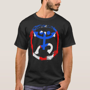 Coqui Frog Symbol Taino Puerto Rican Flag Boricua  T-Shirt