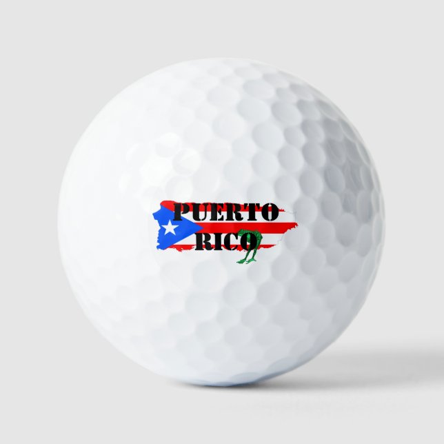 Coqui Puerto Rico Island Golf Ball  (Front)