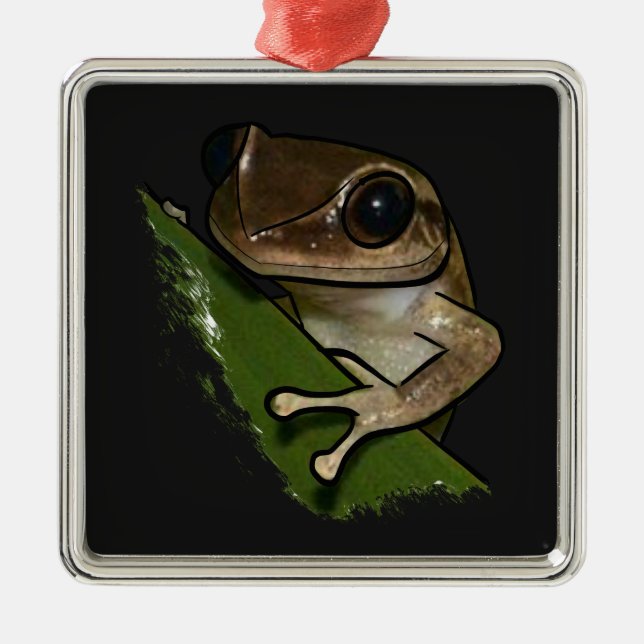 Coqui Puerto Rico Metal Ornament (Front)