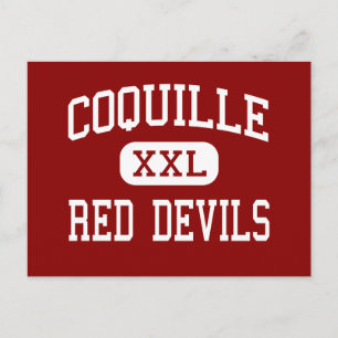 Coquille - Red Devils - High - Coquille Oregon Postcard