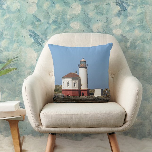 Coquille River Lighthouse in Bandon Oregon Cushion (Creator Uploaded)