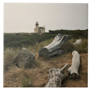 Coquille River Lighthouse, OR Ceramic Tile