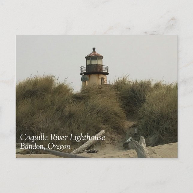 Coquille River Lighthouse, OR Postcard (Front)