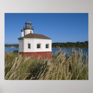 Coquille River lighthouse, Oregon, USA Poster