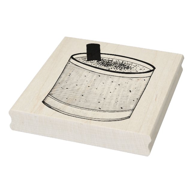 Coquito Puerto Rican Eggnog Drink Merry Christmas Rubber Stamp (Stamp)