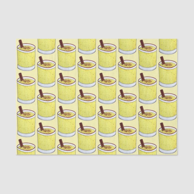 Coquito Puerto Rican Eggnog Rum Christmas Drink Tissue Paper (Front)