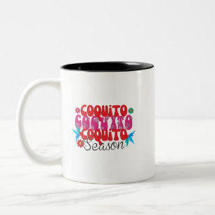 Coquito Season, national coquito day Two-Tone Coffee Mug