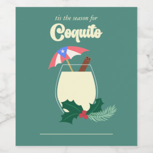 Coquito Season Wine Label