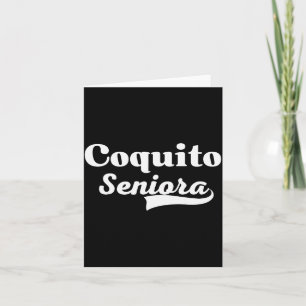 Coquito Seniora Latino Christmas Puerto Rican Drin Card