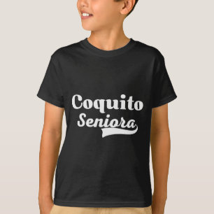 Coquito Seniora Latino Christmas Puerto Rican Drin T-Shirt