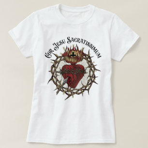 Cor Jesu Sacratissimum Sacred Heart of Jesus T-Shirt