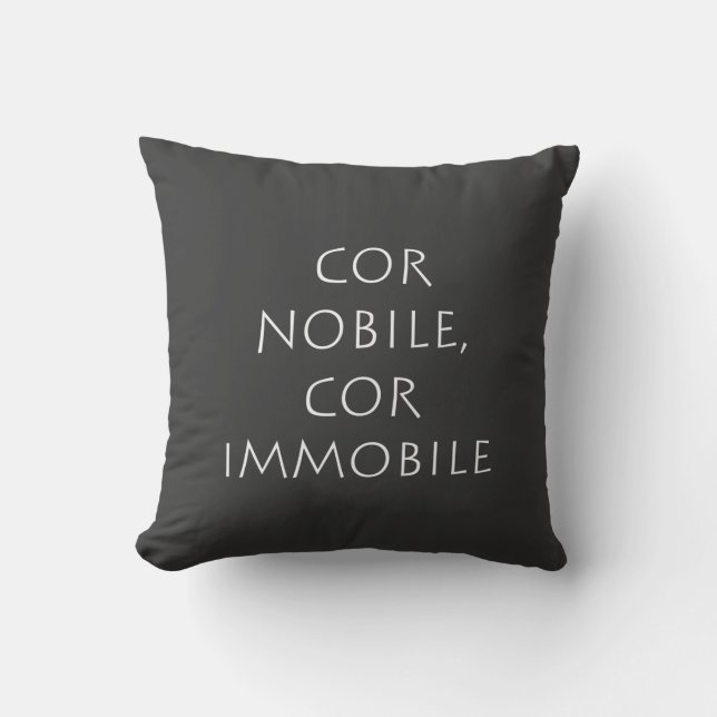 Cor nobile cor immobile cushion (Front)