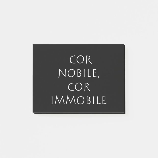 Cor nobile cor immobile post-it notes (Front)