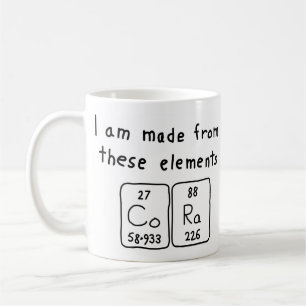 Cora periodic table name mug