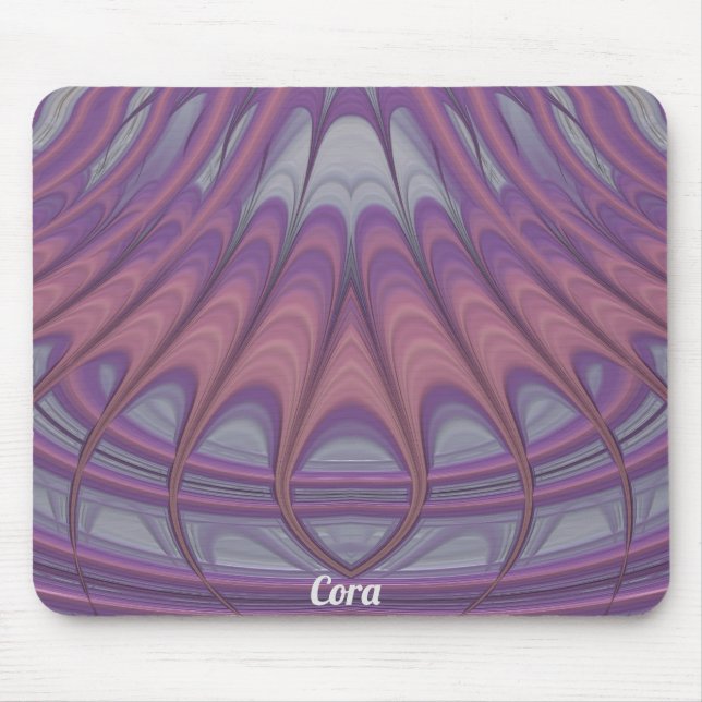 CORA ~ Pink Lavender and Purple Design  Mouse Pad (Front)