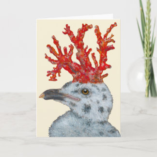Cora the gull chick card