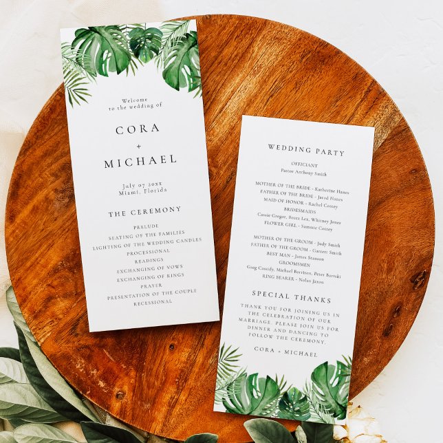 CORA Tropical Beach Destination Wedding Program (Creator Uploaded)