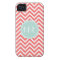 Coral and Mint Chevron Custom Monogram