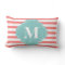 Coral and Mint Stripes Monogram