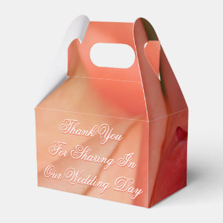 Coral And Peach Favour Box