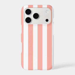 Coral and white candy stripes