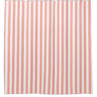 Coral and white candy stripes