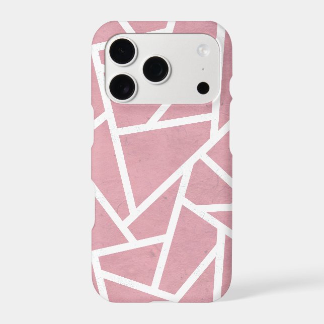 Coral and white mosaic pattern (Back)