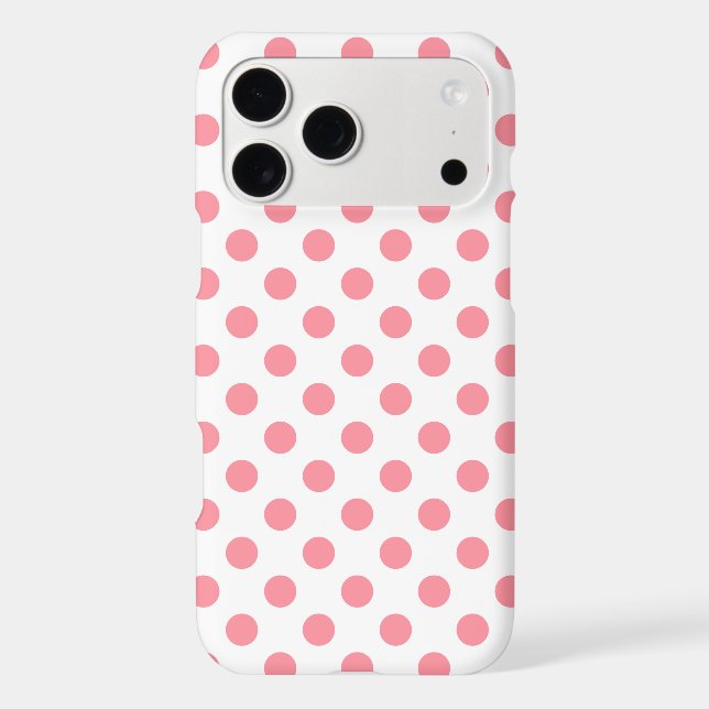 Coral and white polka dots (Back)