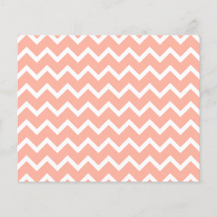 Coral and White Zig Zag Pattern.