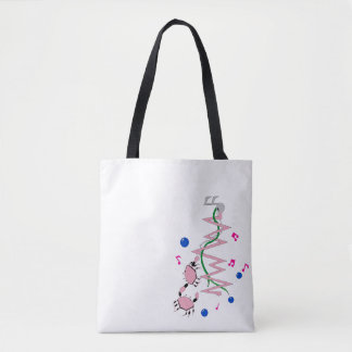 Coral Bass Drop All-Over-Print Tote, Shoulder Tote