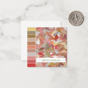 Coral Beads Paint Splatter Card